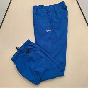 Speedo Womens Warmup Pants With Mesh Lining Blue XS